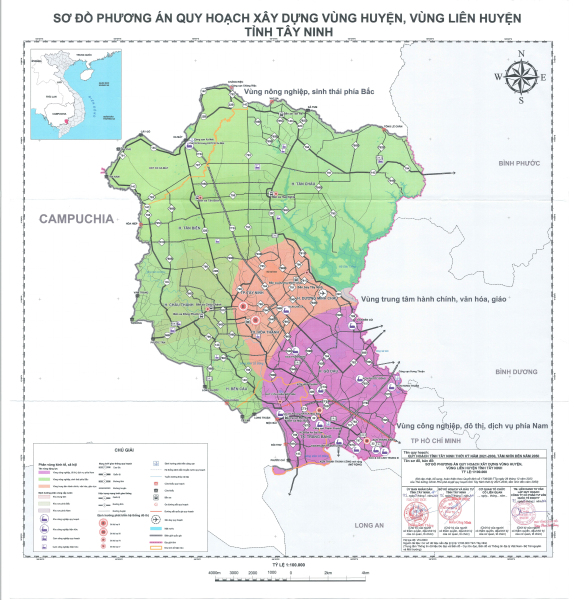 Thông tin chi tiết sơ đồ, bản đồ quy hoạch tỉnh Tây Ninh thời kỳ 2021 - 2030, tầm nhìn đến năm 2050