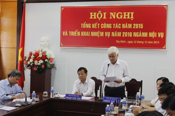 Ngành Nội vụ: Tổng kết công tác năm 2015, triển khai nhiệm vụ năm 2016