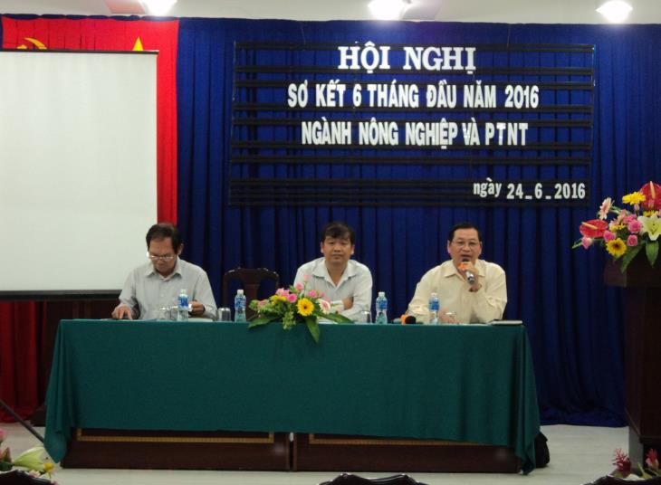 Sơ kết 6 tháng đầu năm 2016 ngành nông nghiệp và phát triển nông thôn