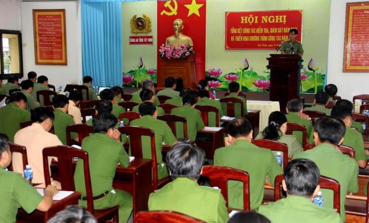 Đảng ủy Công an Tây Ninh tổng kết công tác kiểm tra, giám sát năm 2016 