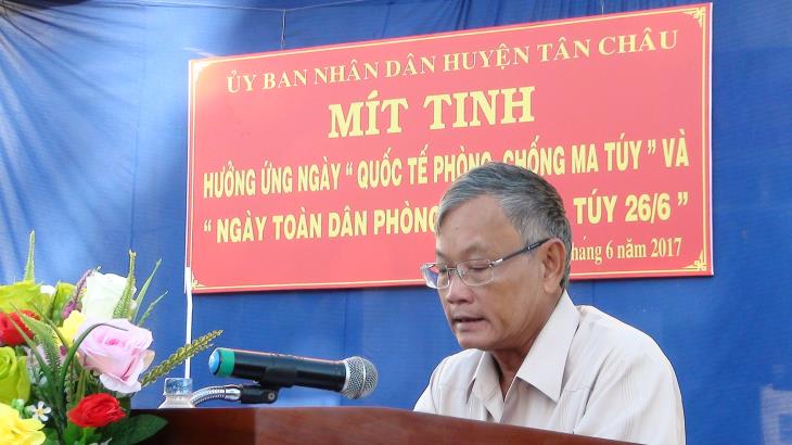 Tân Châu mít tinh hưởng ứng ngày Quốc tế phòng chống ma túy