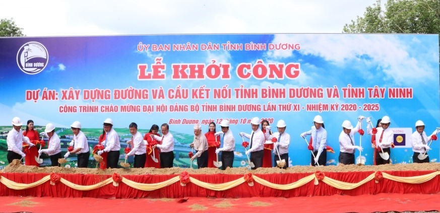 Khởi công dự án Xây dựng đường và cầu kết nối hai tỉnh Bình Dương và Tây Ninh