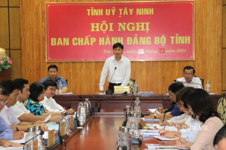 Hội nghị Ban Chấp hành Đảng bộ tỉnh lần thứ 5 đánh giá tình hình thực hiện nhiệm vụ quý I năm 2021