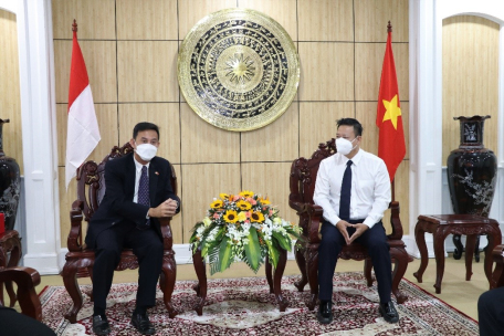 Lãnh đạo tỉnh tiếp Tổng Lãnh sự Cộng hòa Indonesia tại thành phố Hồ Chí Minh đến chào xã giao