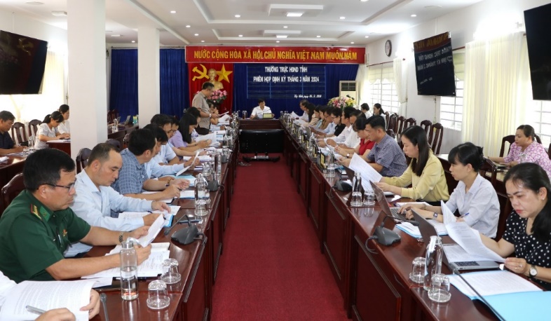 Thường trực HĐND tỉnh họp định kỳ tháng 3/2024: thống nhất các nội dung UBND tỉnh trình