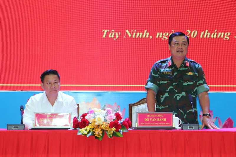 Đoàn công tác Học viện Quốc phòng nghiên cứu thực tế tại tỉnh Tây Ninh